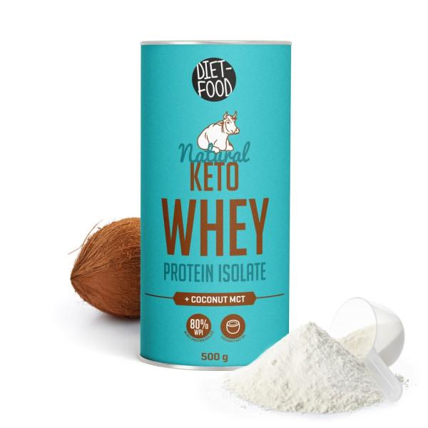 Натуральний кето-ізолят сироваткового протеїну 500 г (Natural Keto Whey Protein Isolate) арт.0235-DF